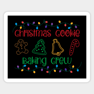 Christmas Lights Christmas Cookie Baking Crew Magnet